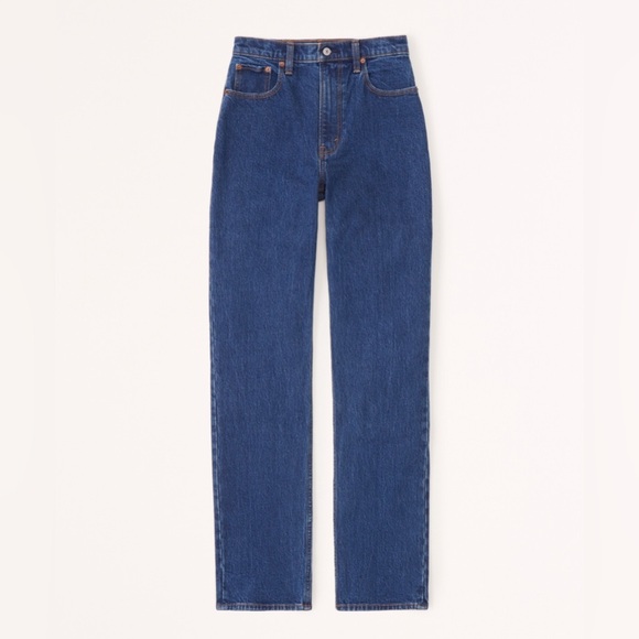 Abercrombie And Fitch Ultra High Rise 90s Straight Jean - Picture 3 of 5